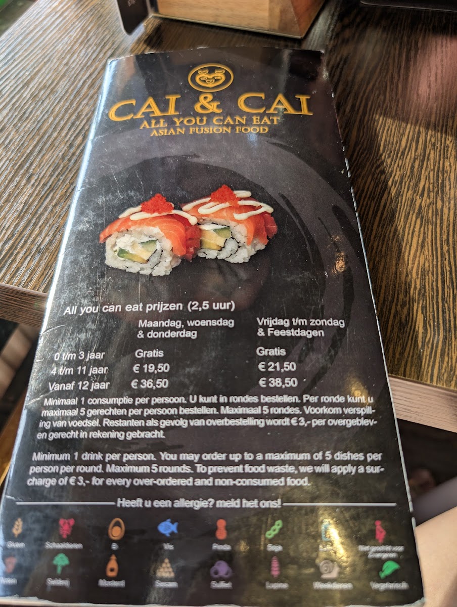 Menu Cai&cai Sushi All You Can Eat Amsterdam-1