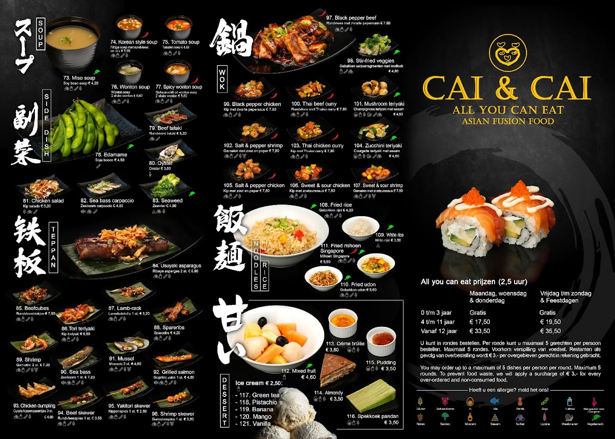 Menu Cai&cai Sushi All You Can Eat Amsterdam-2