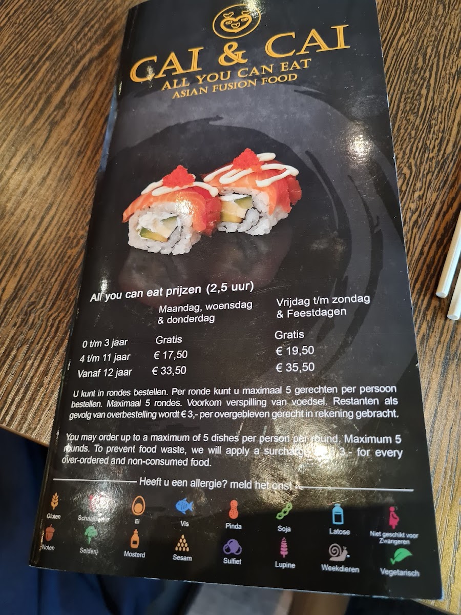 Menu Cai&cai Sushi All You Can Eat Amsterdam-3